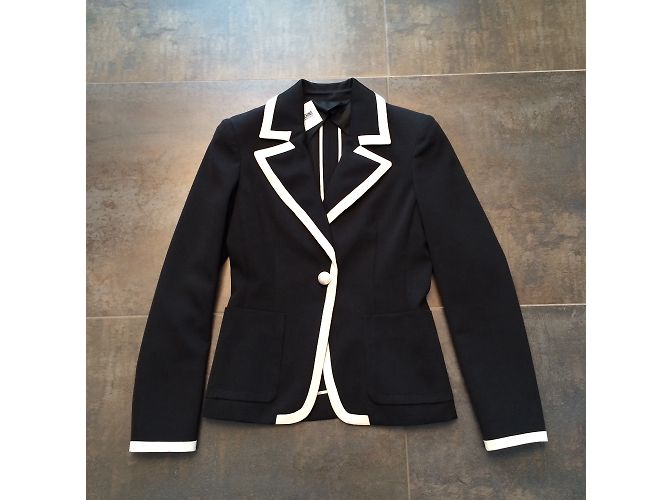 Blazer Moschino Cheap And Chic Negro con Perla Decorativa - vista 6