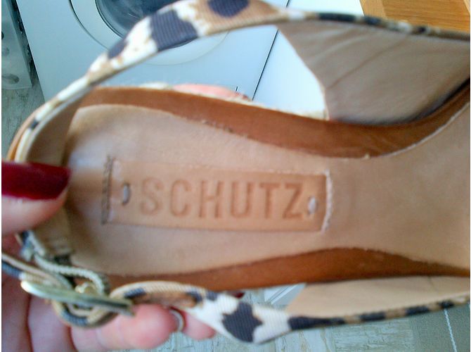 Autre Marque Mules de cuña Schutz Pip estampado leopardo 36 Estampado de leopardo - vista 3