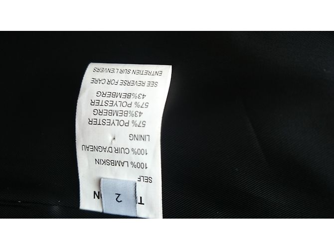 Thakoon Addition Lederjacke aus schwarzem Lammfell - Ansicht 6
