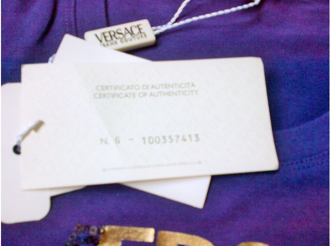 Camiseta de manga larga de Versace Púrpura - vista 4