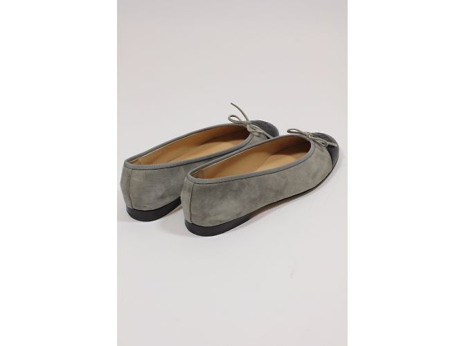 Chanel Bailarinas de gamuza Gris - vista 6