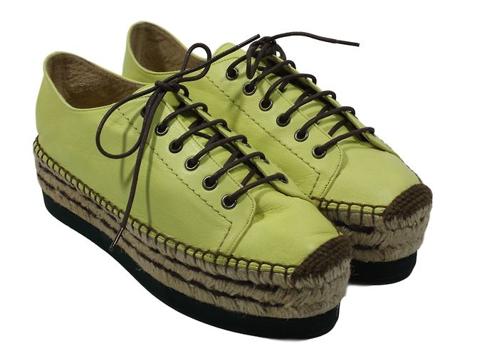 Palomitas Sneakers con zeppa Verde - vista 2