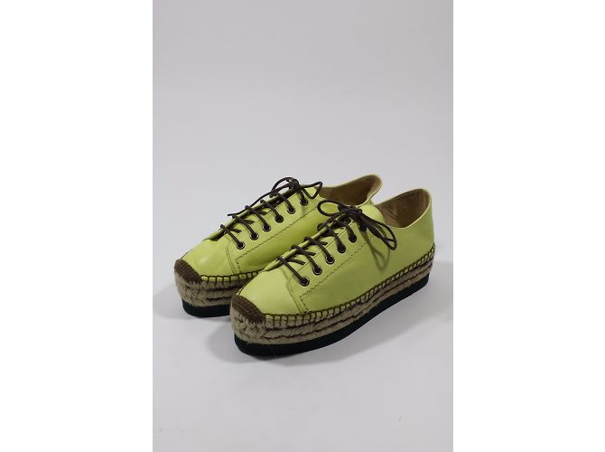 Palomitas Sneakers con zeppa Verde - vista 3