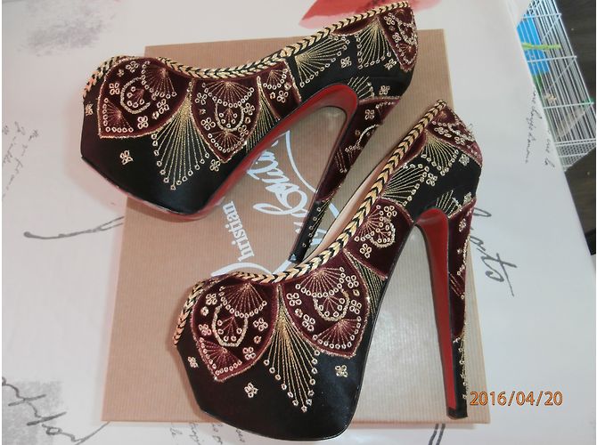 Christian Louboutin Sombrero di altezza 160 Tacchi Multicolore - vista 4