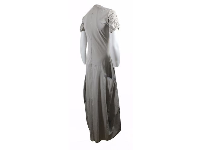 Marithé et François Girbaud Langes Kleid Taupe - Ansicht 4