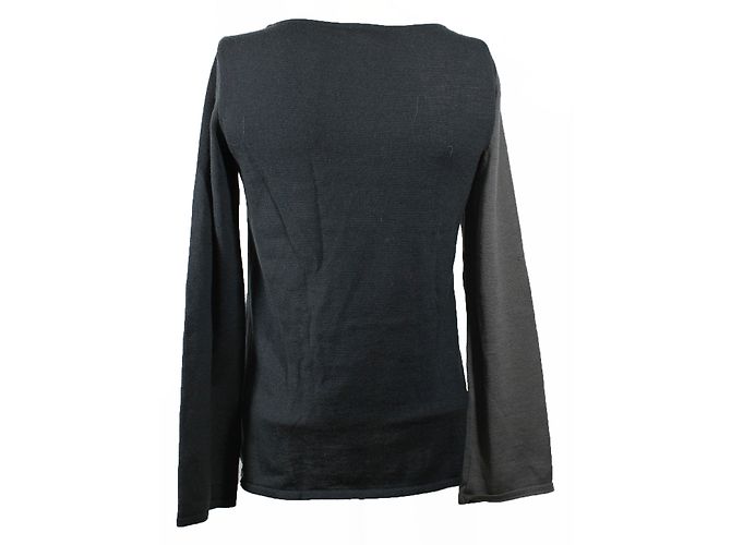 Emporio Armani Wollpullover Grau mit Geometrischem Muster - Ansicht 2