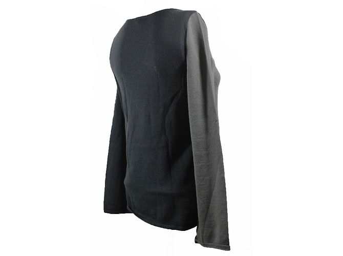 Emporio Armani Wollpullover Grau mit Geometrischem Muster - Ansicht 3