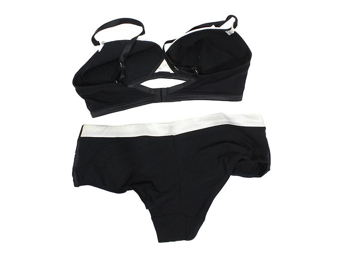 Autre Marque Conjunto de ropa interior Playtex blanco y negro 90B 40FR - vista 2