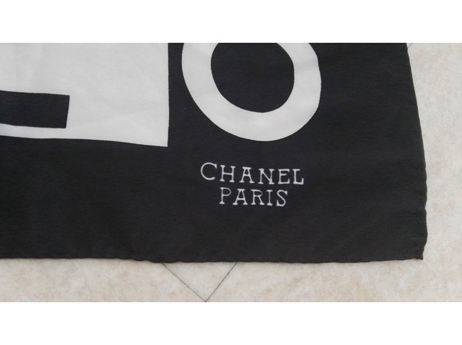 Chanel Bufandas de seda Blanco - vista 5