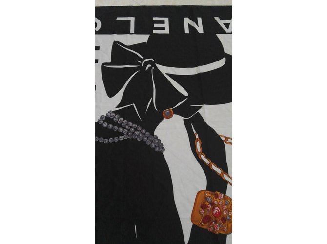 Chanel Bufandas de seda Blanco - vista 7