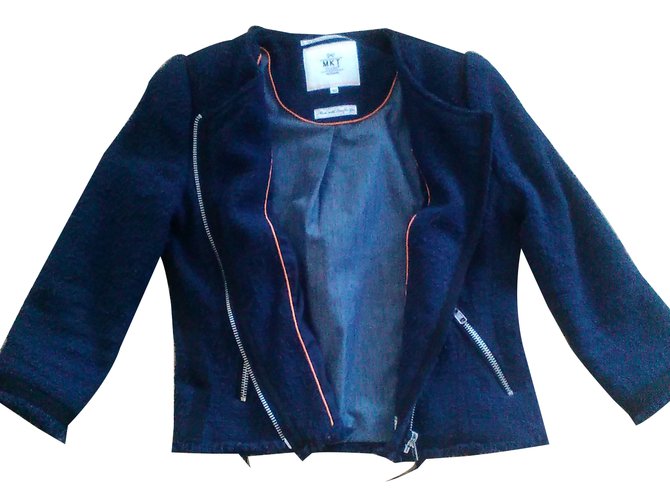 Giacca bomber MKT studio blu cotone - vista 2