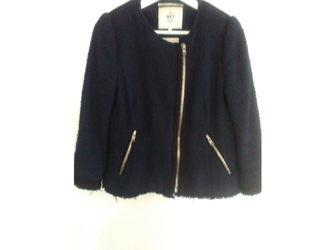 Giacca bomber MKT studio blu cotone - vista 3