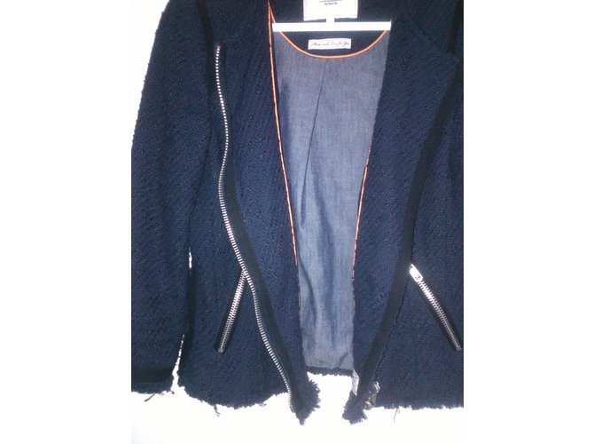 Giacca bomber MKT studio blu cotone - vista 4