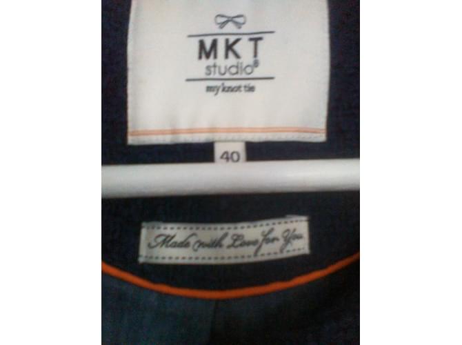 Giacca bomber MKT studio blu cotone - vista 9