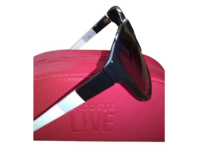 Gafas de sol Lacoste negras de plástico Negro - vista 2