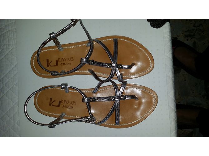 K Jacques Sandalen ST TROPEZ Silber - Ansicht 3
