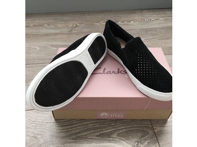 Mocassini Clarks in pelle neri taglia 38 Nero - vista 4