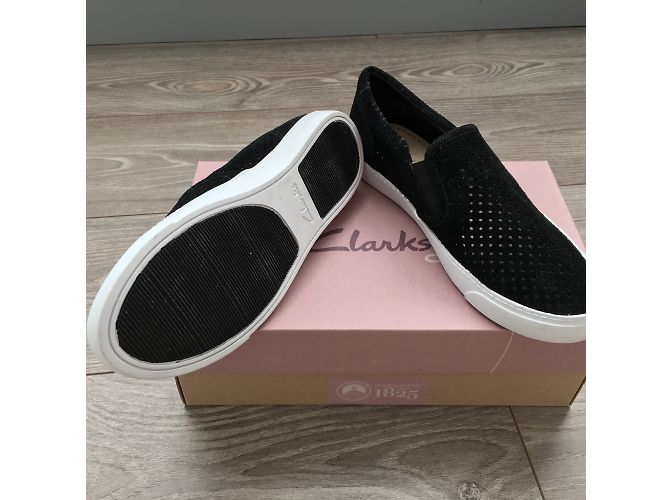 Mocassini Clarks in pelle neri taglia 38 Nero - vista 5