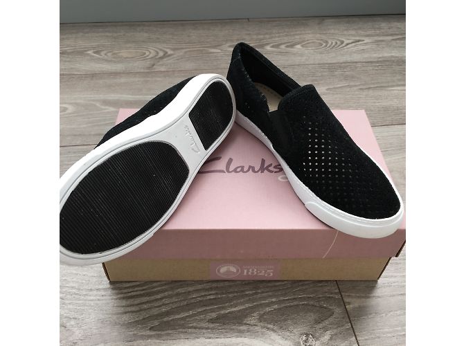 Mocassini Clarks in pelle neri taglia 38 Nero - vista 6