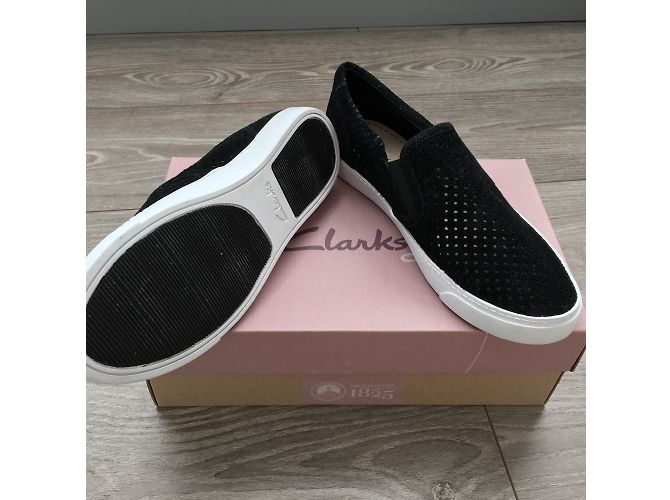 Mocassini Clarks in pelle neri taglia 38 Nero - vista 7