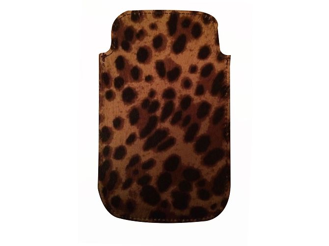 Miu Miu iPhone 4/4S Case Leopard Print Leather - view 2