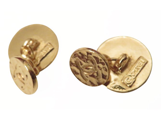 Chanel Cufflinks Golden - view 2