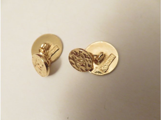 Chanel Cufflinks Golden - view 4