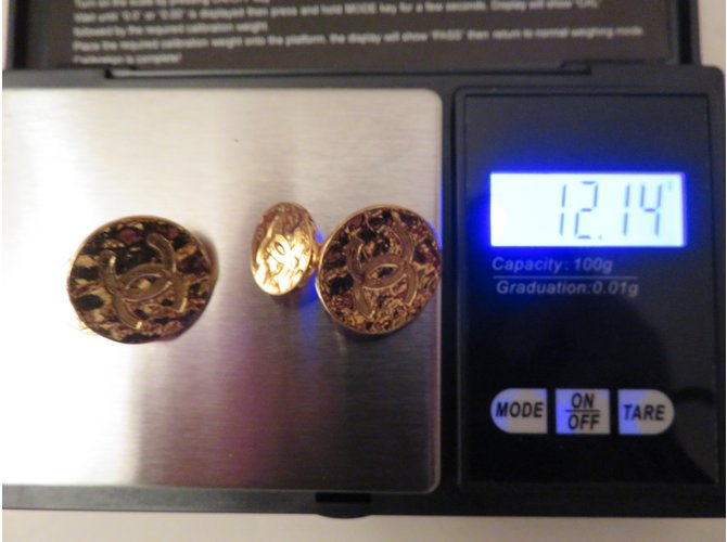 Chanel Cufflinks Golden - view 6
