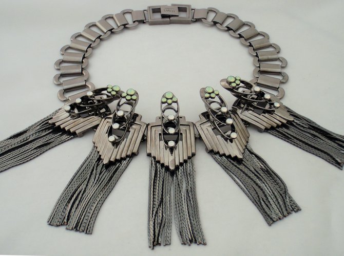 Collana Mawi 'Flapper Fringe' Metallico - vista 2