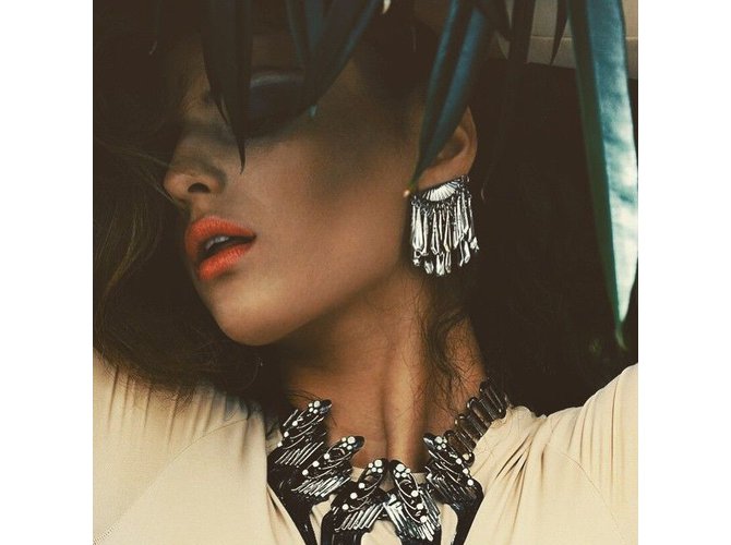 Collana Mawi 'Flapper Fringe' Metallico - vista 6
