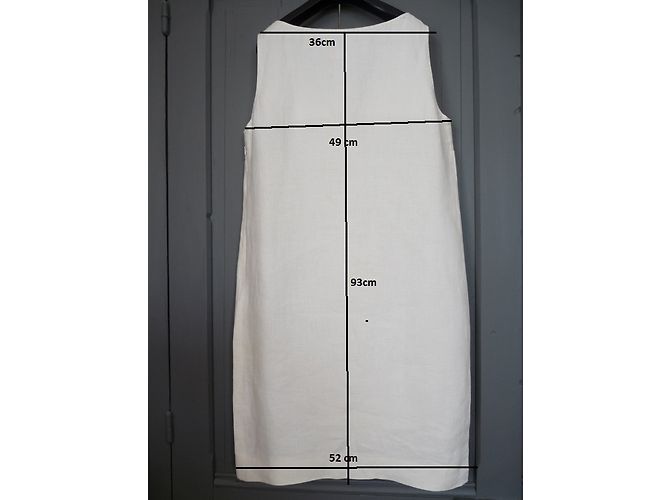Sportmax Leinenkleid Weiß - Ansicht 3