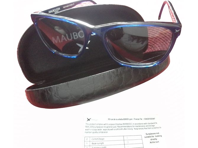 Gafas de sol Mauboussin de acetato azules - vista 2