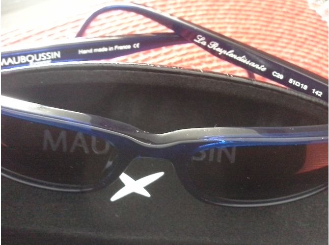 Gafas de sol Mauboussin de acetato azules - vista 4