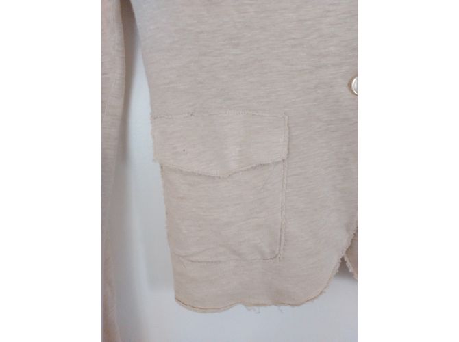 Giacca Majestic in lino e seta beige - vista 3