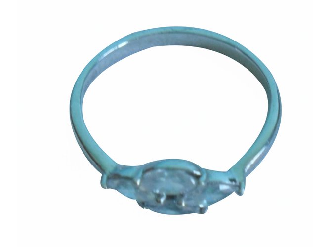 Autre Marque Histoire d'or Ring Silber Größe 49 Weiß - Ansicht 2