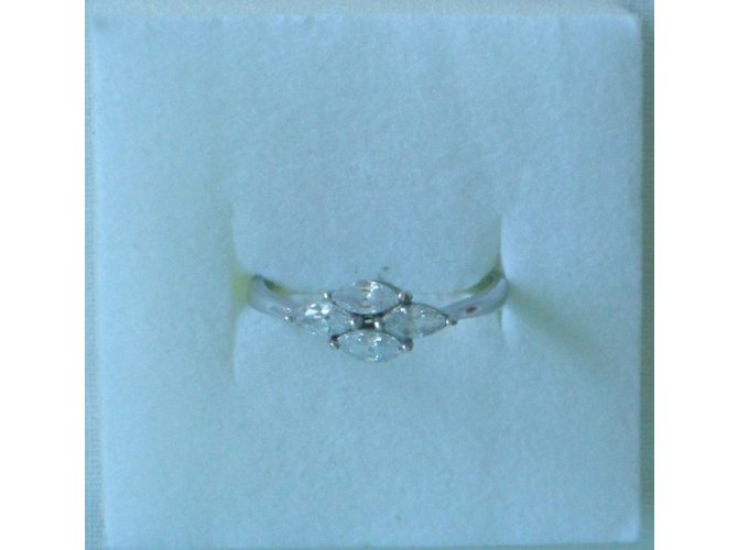 Autre Marque Histoire d'or Ring Silber Größe 49 Weiß - Ansicht 3