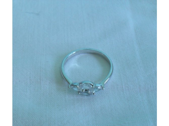 Autre Marque Histoire d'or Ring Silber Größe 49 Weiß - Ansicht 4