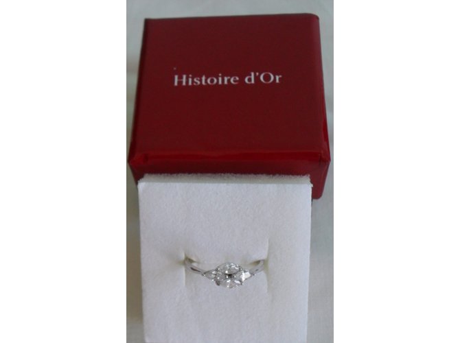 Autre Marque Histoire d'or Ring Silber Größe 49 Weiß - Ansicht 5