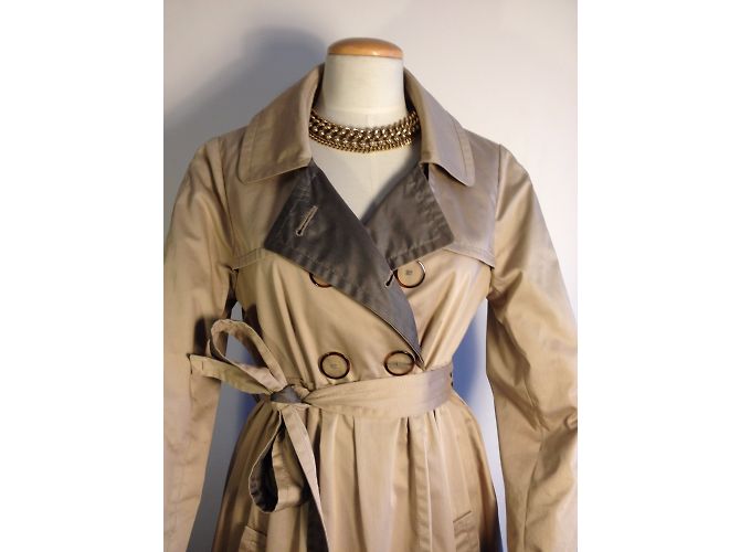 Gabardina Paule Ka Beige de Algodón y Seda Multicolor - vista 4