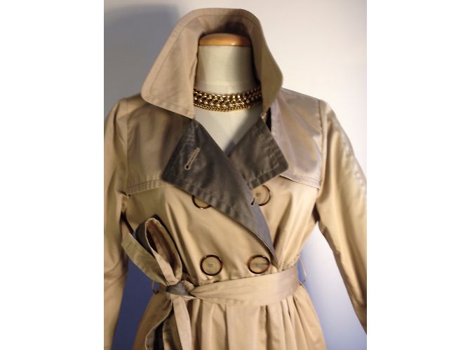 Gabardina Paule Ka Beige de Algodón y Seda Multicolor - vista 5