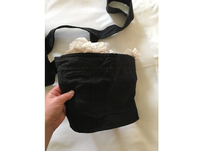 Top in cotone Dsquared2 bianco e nero - vista 4