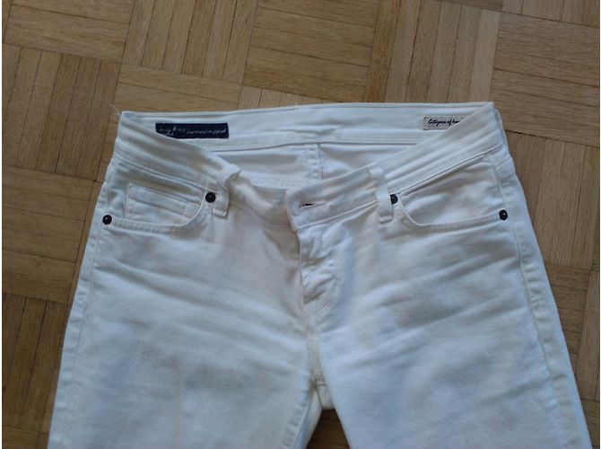 Jeans 7 For All Mankind de denim blanco talla 26 - vista 3