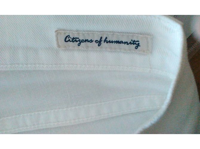 Jeans 7 For All Mankind de denim blanco talla 26 - vista 4