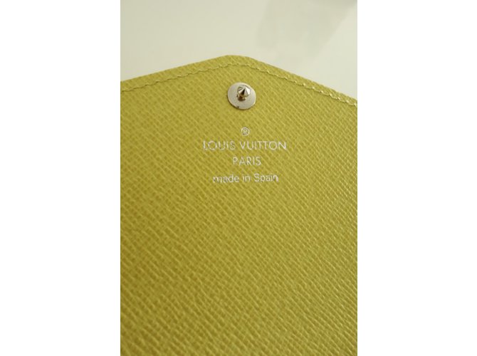 Sarah Louis Vuitton Geldbörsen Gelb - Ansicht 8
