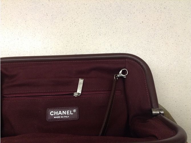 Chanel Sacs à main Kaki - vue 5