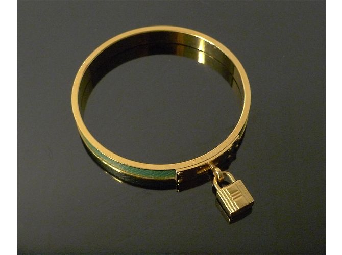 Bracciale Kelly Hermès vintage D'oro - vista 3