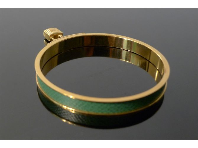 Bracciale Kelly Hermès vintage D'oro - vista 4