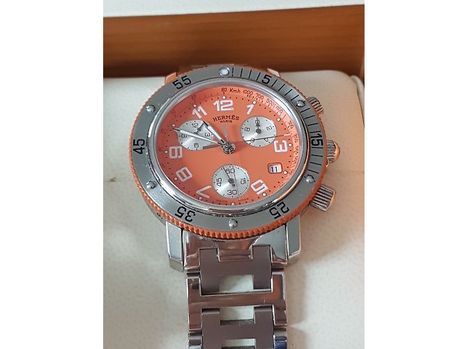 Hermès MONTRE CLIPPER CHRONOGRAPHE Orange - Ansicht 6