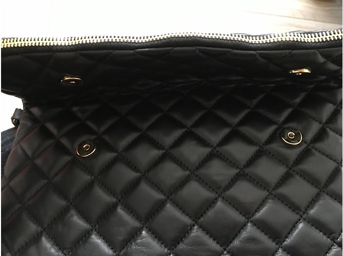 Borsa a mano Moschino Cheap And Chic in pelle nera Nero - vista 4