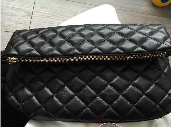 Borsa a mano Moschino Cheap And Chic in pelle nera Nero - vista 5